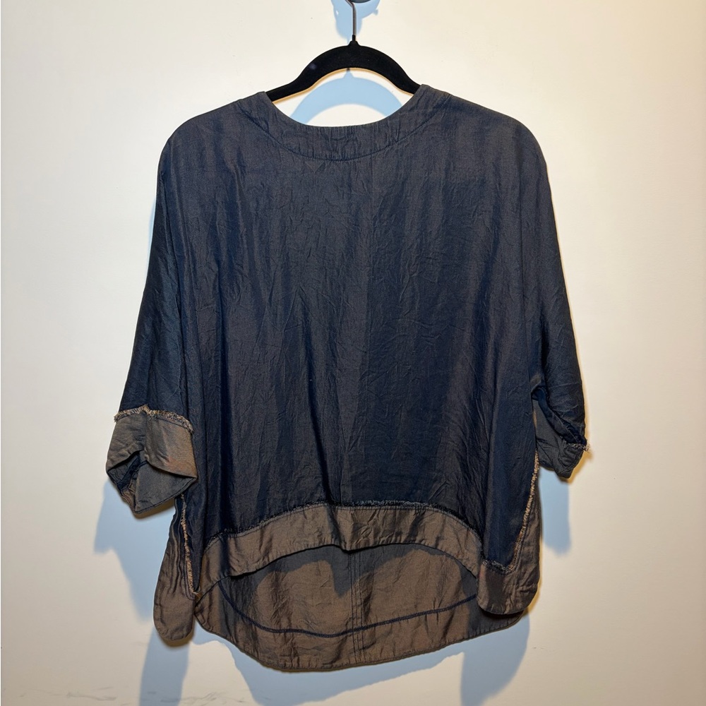 Amadi‎ Indigo Fringed Top